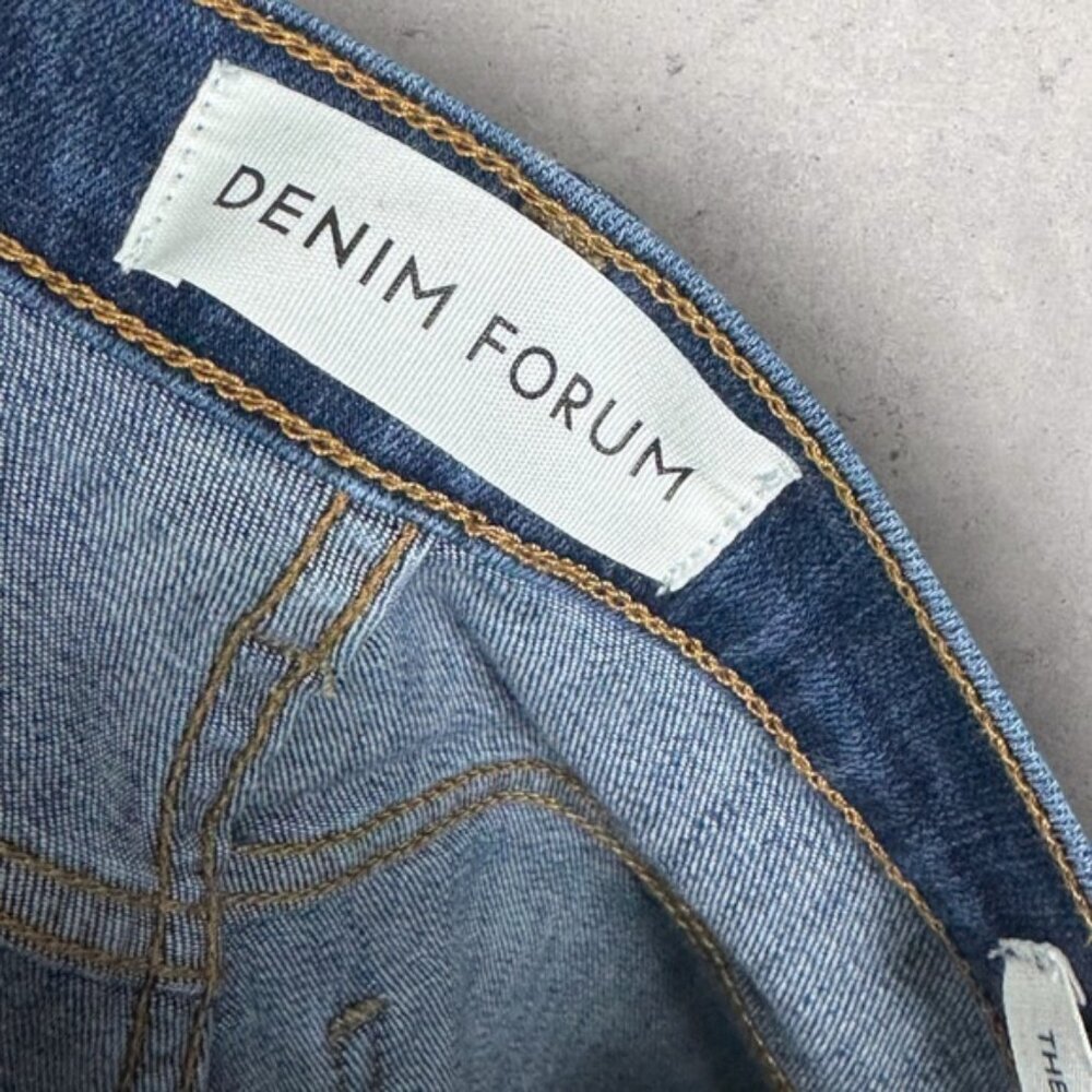Aritzia Denim Forum The Lola High Rise Skinny Jeans Size 27 Lyocell Stretch Blue - Picture 7 of 15